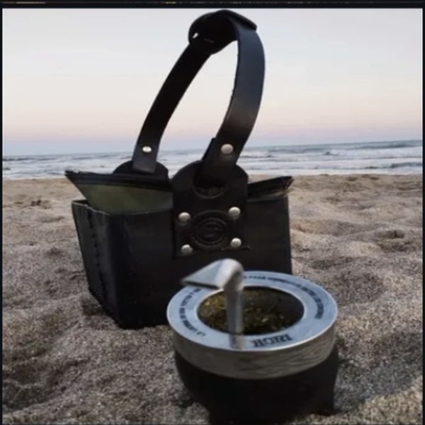 Mate imperial negro en la arena